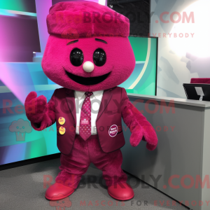 Magenta Himbeer Maskottchen...