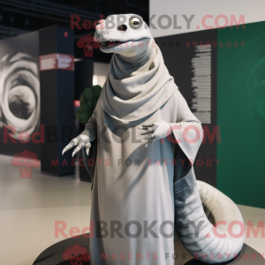 Sølv Titanoboa maskot...
