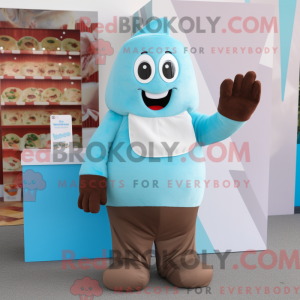 Cyan Chocolate Bar maskot...