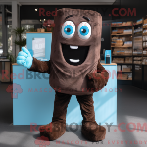 Cyan Chocolate Bar mascot...