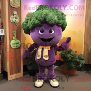 Purple Broccoli mascot...