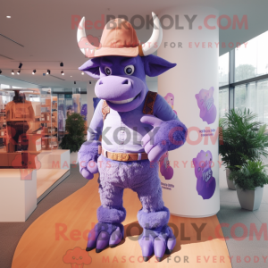 Lavender Minotaur mascot...