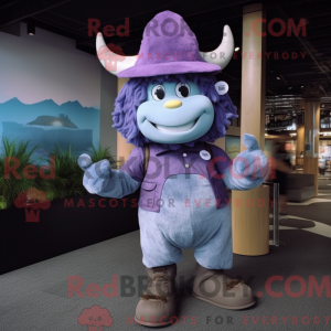 Lavender Minotaur mascot...