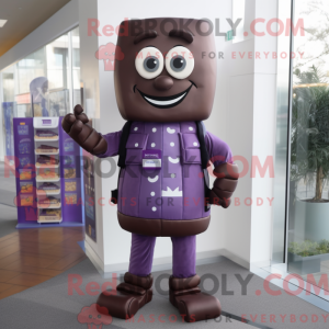Barras de chocolate roxas...