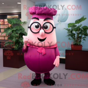 Pink Turnip mascot costume...