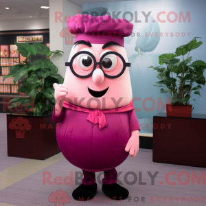 Rosa kålrot maskot drakt...