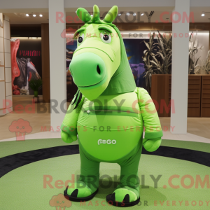 Lime Green Quagga mascot...