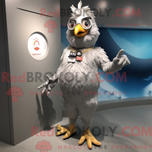 Silver Chicken mascot...
