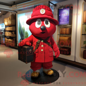 Red Plum maskot kostume...