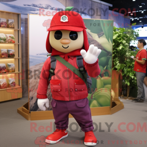 Red Plum mascottekostuum...