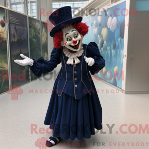 Navy Clown maskot kostume...