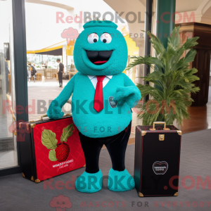 Turquoise Raspberry mascot...