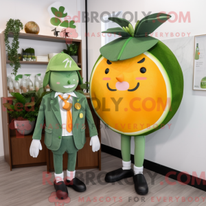 Skovgrøn grapefrugt maskot...