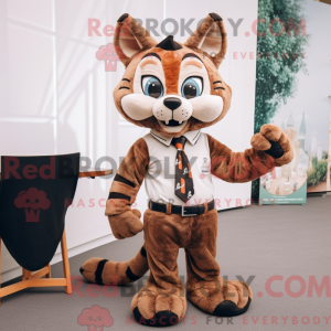 Brown Bobcat mascot costume...