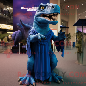 Blue T Rex maskotdraktfigur...