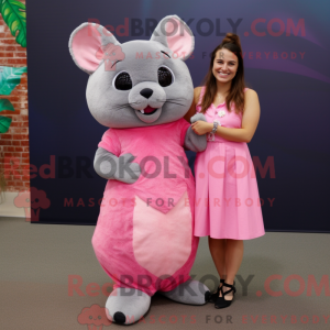 Pink Chinchilla maskot...