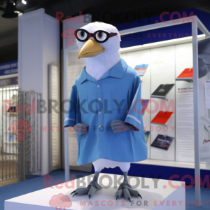 Blue Gull mascot costume...