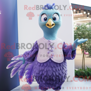 Lavender Peacock mascot...