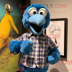 Blue Dodo Bird maskot...