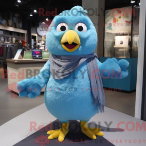 Sky Blue Canary mascot...