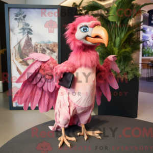 Pink Archaeopteryx maskot...