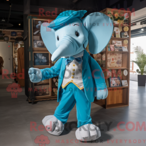 Cyan Elephant mascot...