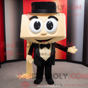 Beige Ramen maskot kostume...