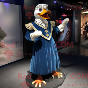 Blue Muscovy Duck mascot...