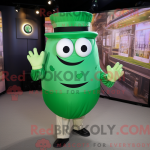 Green Gyro mascot costume...