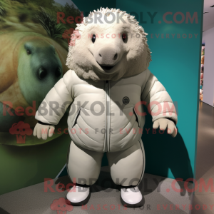 White Glyptodon mascot...