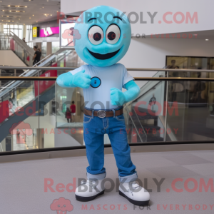 Cyan Wrist Watch maskot...