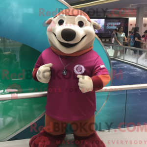 Maroon Sea Lion maskot...