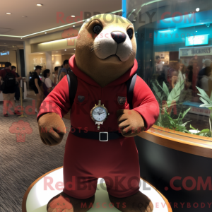 Maroon Sea Lion mascotte...