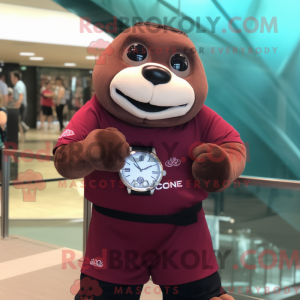 Maroon Sea Lion maskot...