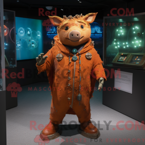 Postava maskota Rust Pig...