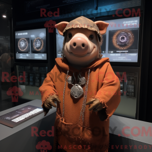 Postava maskota Rust Pig...