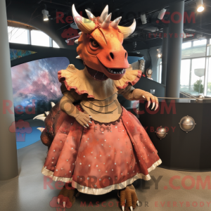 Rust Triceratops maskot...