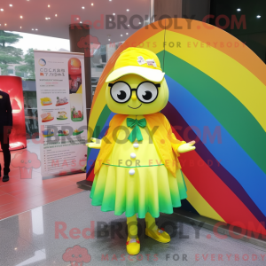 Lemon Yellow Rainbow mascot...