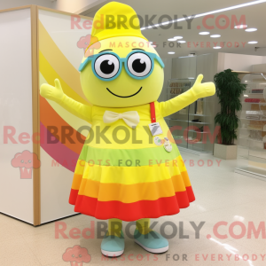 Lemon Yellow Rainbow mascot...