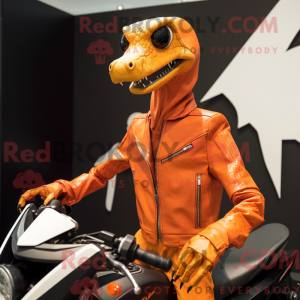 Orange Coelophysis maskot...