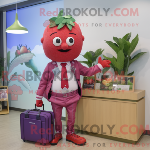 Magenta Strawberry maskot...