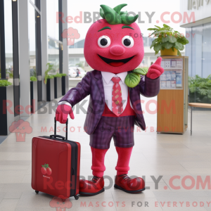 Magenta Strawberry mascot...