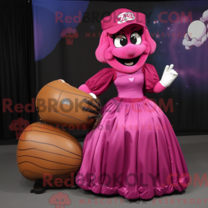 Magenta Baseball Glove...