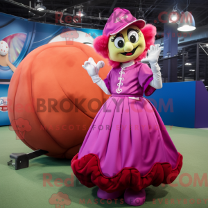 Magenta baseball handske...