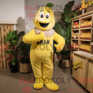 Disfraz de mascota plátano...