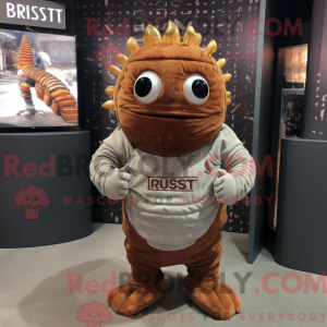 Rust Trilobite maskot drakt...