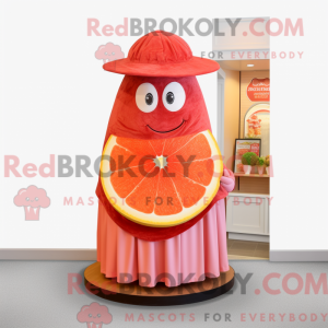 Rød grapefrugt maskot...