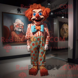 Rust Clown mascot costume...