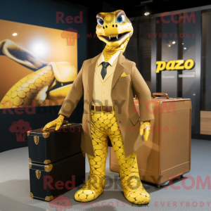 Gold Anaconda mascot...