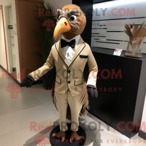 Tan Pheasant mascot costume...